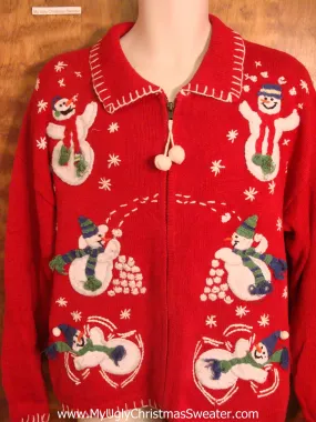 Fun in the Snow Horrible Christmas Sweater