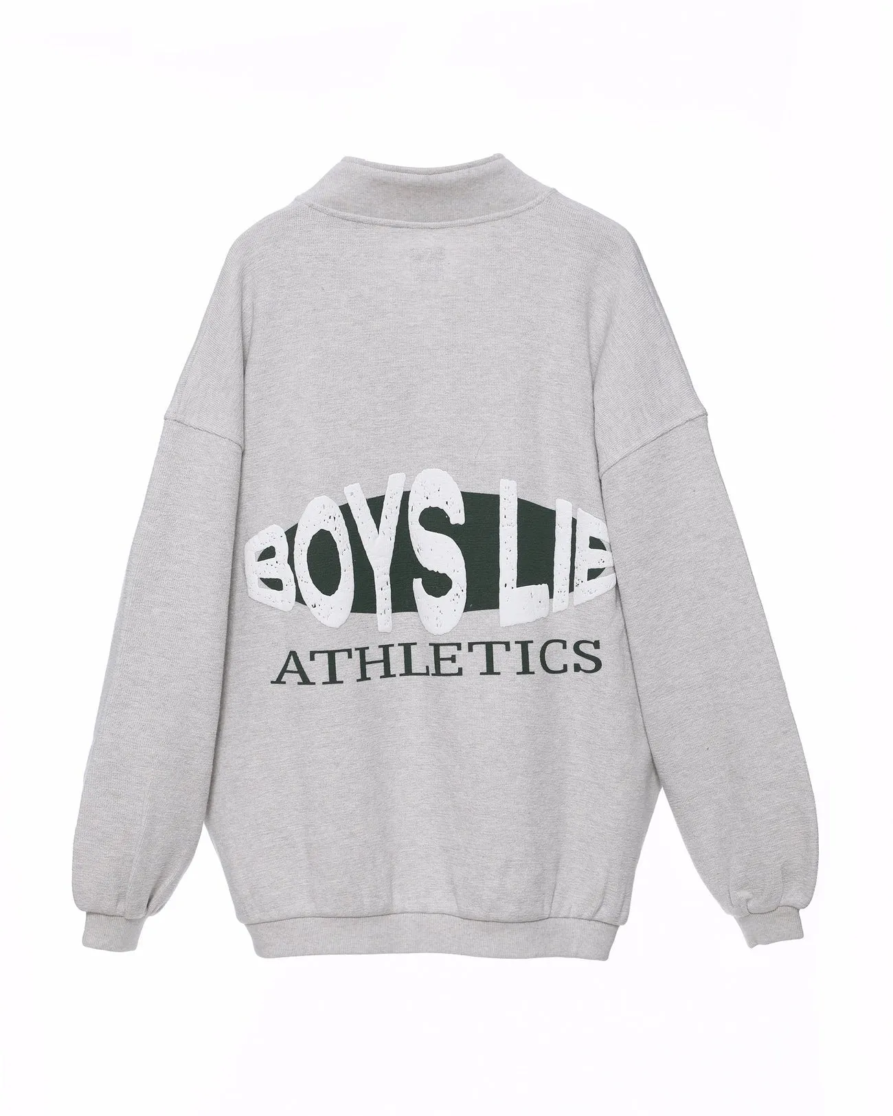 Grey Boys Lie Athletics Henley Crewneck