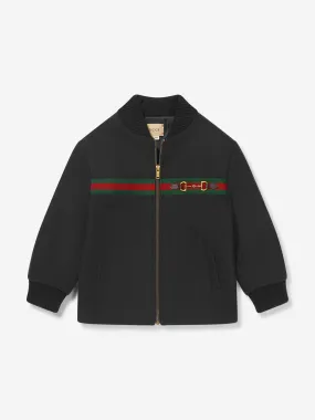 Gucci Baby Boys Web Stripe And Horsebit Bomber Jacket