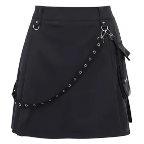 Harajuku Goth High Waist Mini Skirt