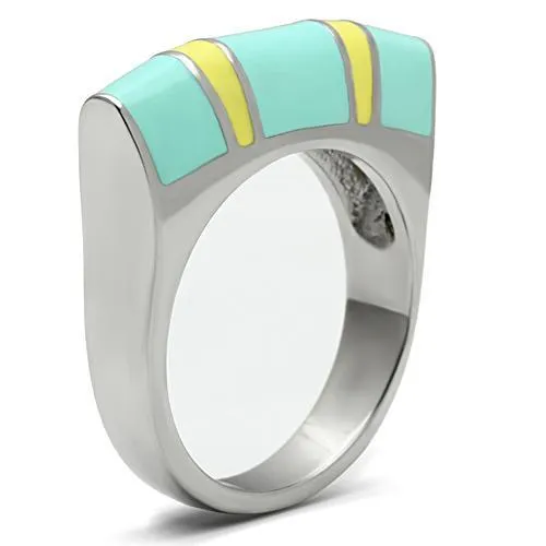 High polished (no plating) Stainless Steel Ring with No Stone for Women Style TK528