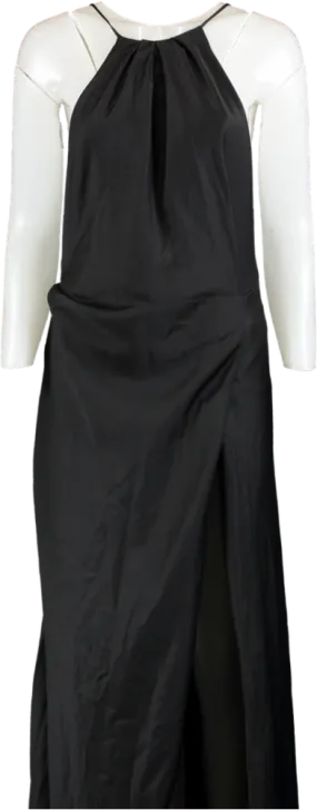 House of CB Black Zanab Halter Maxi Dress XS