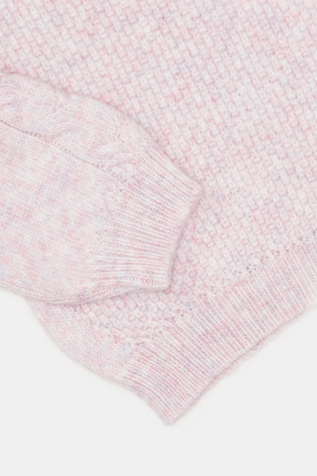 Infant Girls Lilac Knitted Pullover