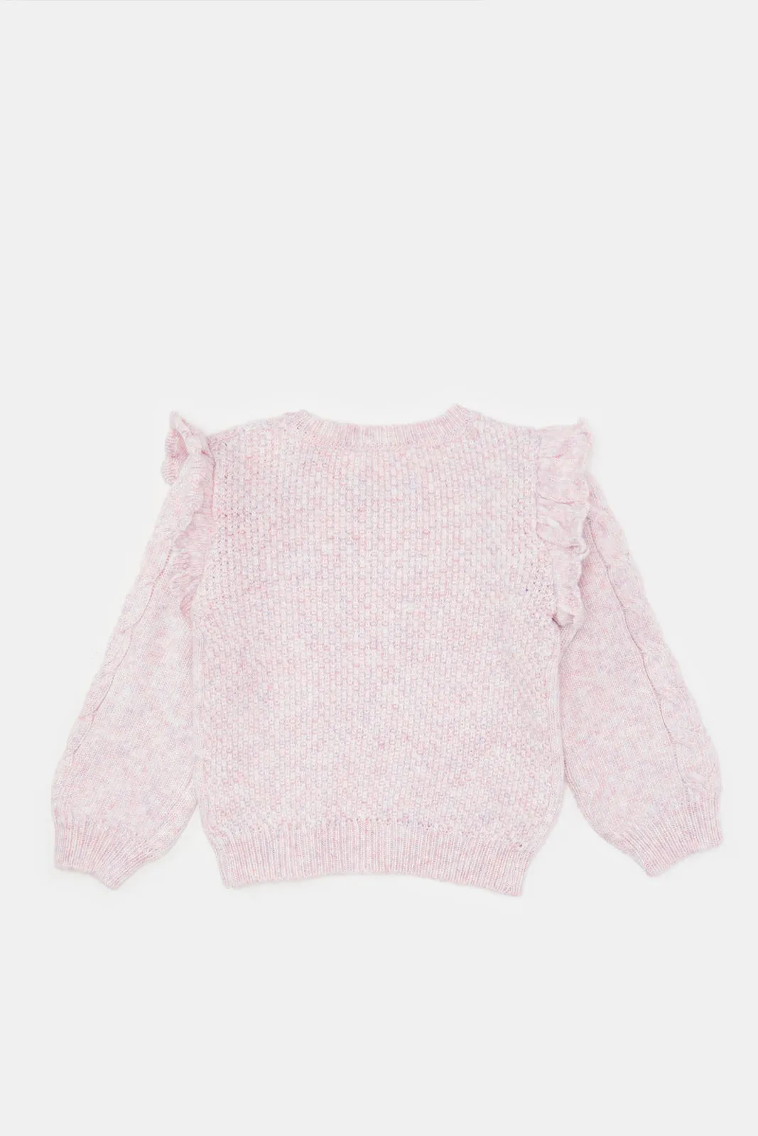 Infant Girls Lilac Knitted Pullover