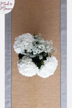 JACQUARD LINEN TABLE RUNNER