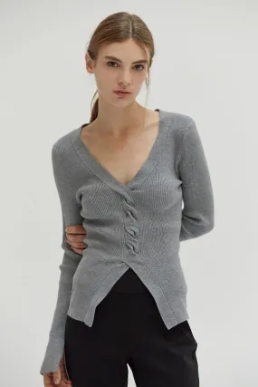 Jamie Front Twist Sweater Top