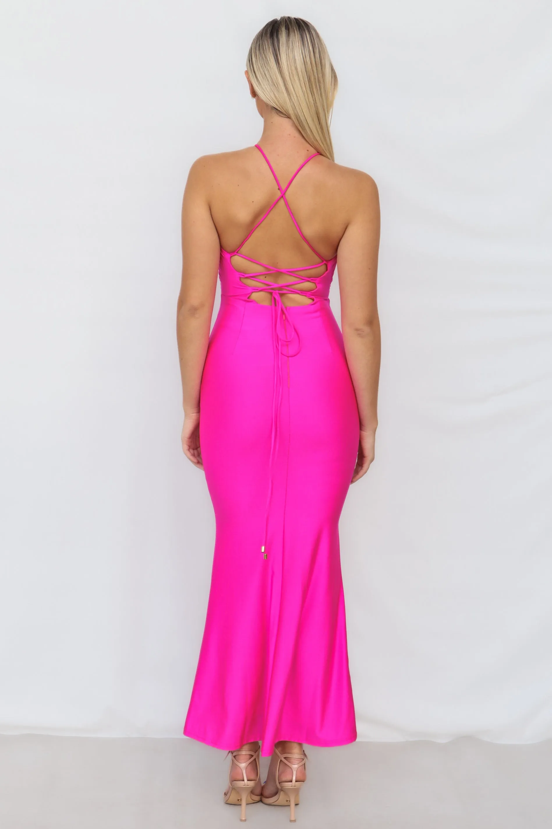 Joan Maxi Dress - Fuchsia