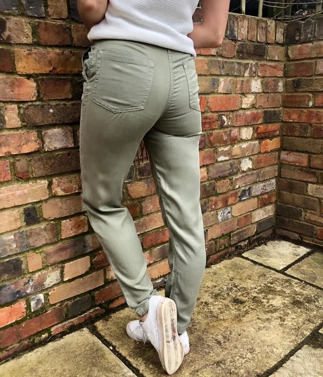 Khaki Tencel Trousers Seconds