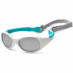 Koolsun Flex Kids Sunglasses (3-6 yrs) White AQUA