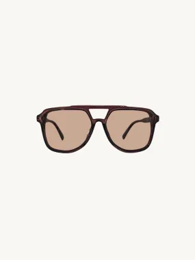 Lagos Sunglasses: Maroon / Polarized   100% UV Protection