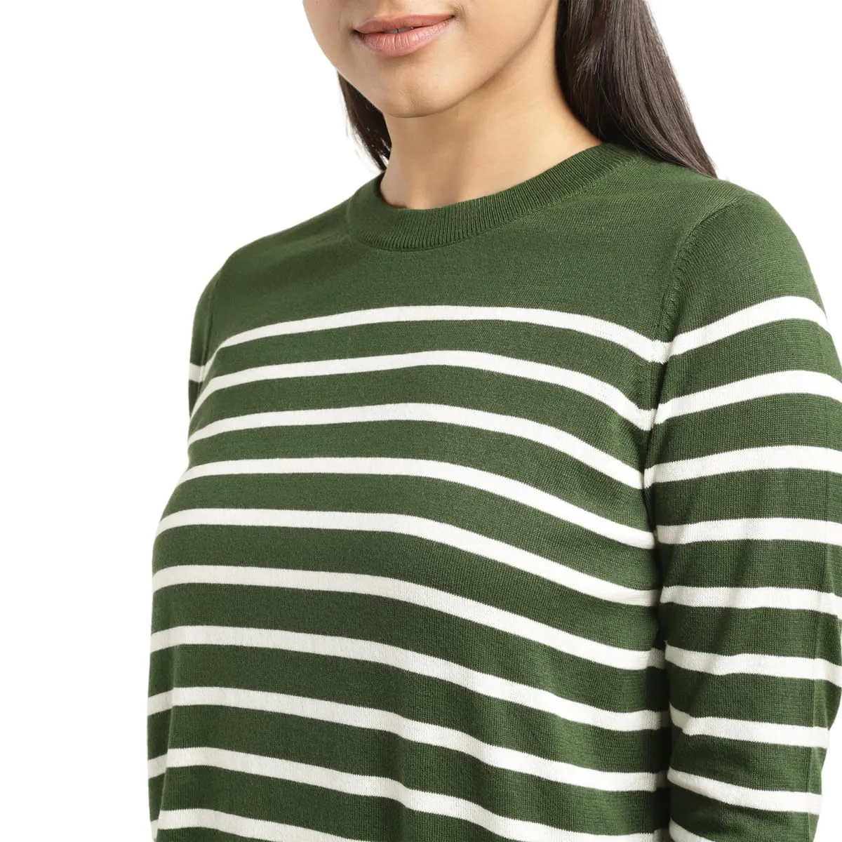 Levi's Women's Cotton Blend Modern Sweater (A7861-0000_Green