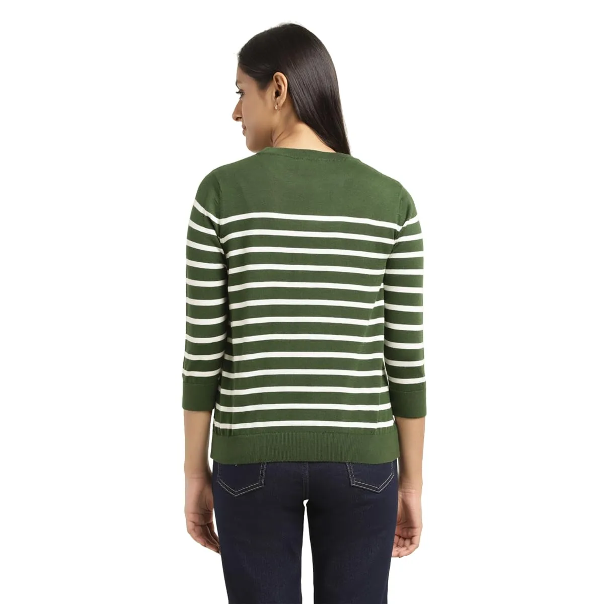 Levi's Women's Cotton Blend Modern Sweater (A7861-0000_Green