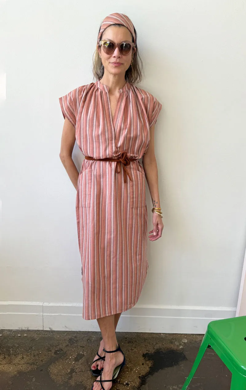 Mauve stripe Slim Dress