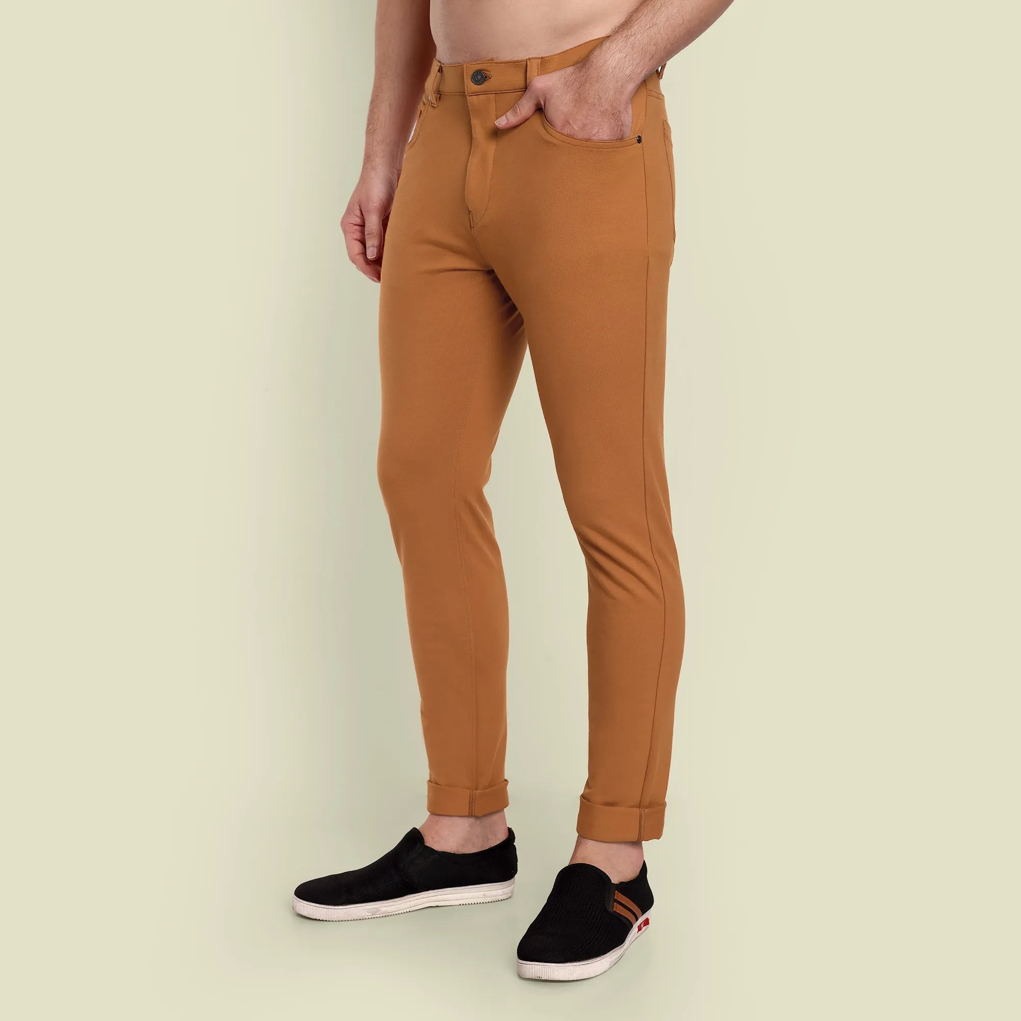 Men Tobacco Casual Pant