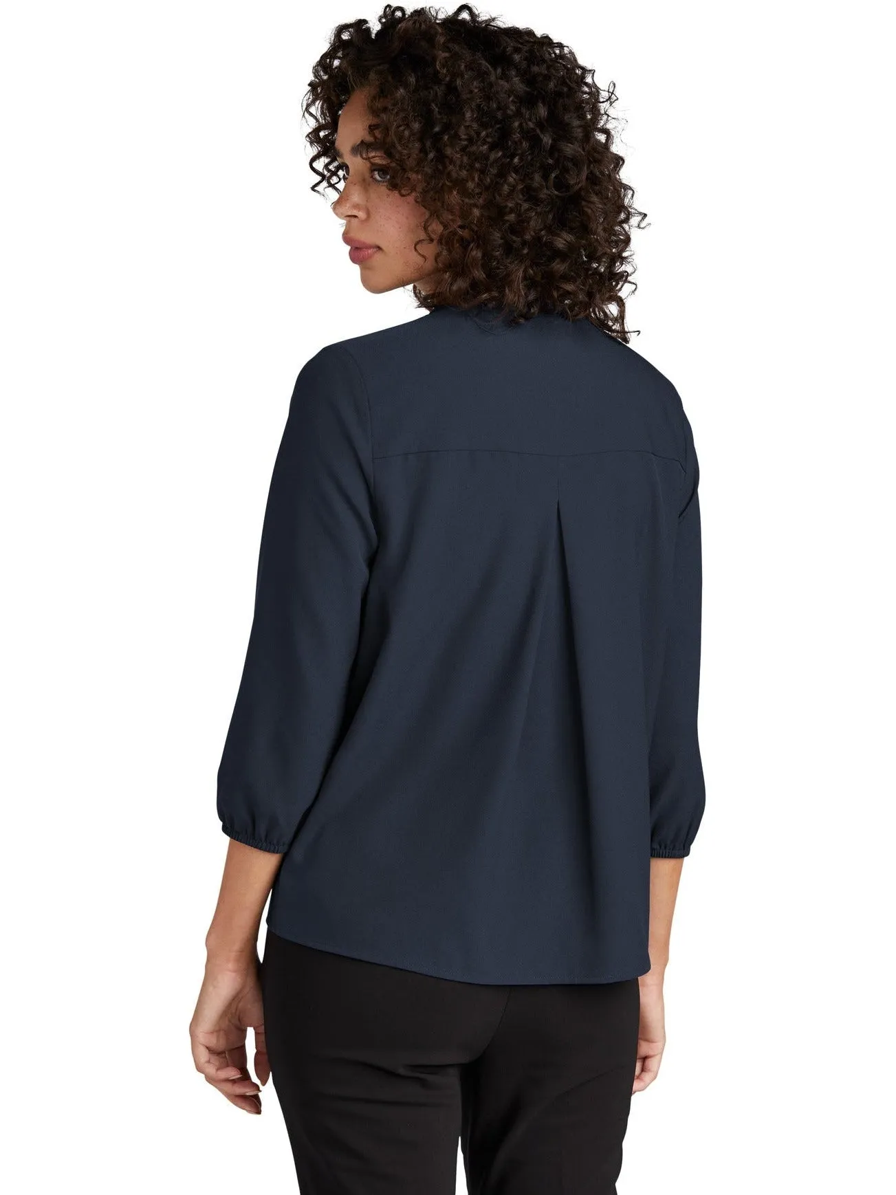 Mercer Mettle Ladies Stretch Crepe 3/4-Sleeve Blouse