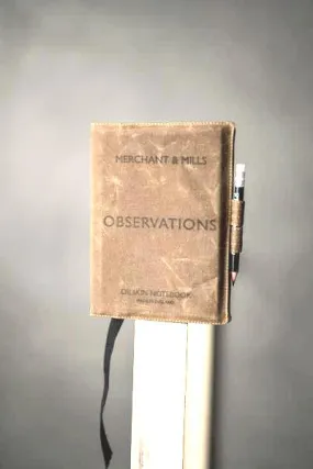 MERCHANT & MILLS - OBSERVATIONS NOTEBOOK (CANVAS OILSKIN)