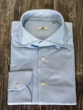 Mille Striped Cotton Dress Shirt - Multi-Blue