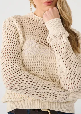 Mockneck Crochet Sweater