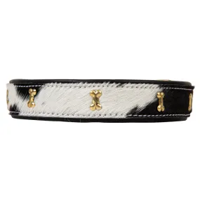 MONTEREY HAIR-ON HIDE DOG COLLAR