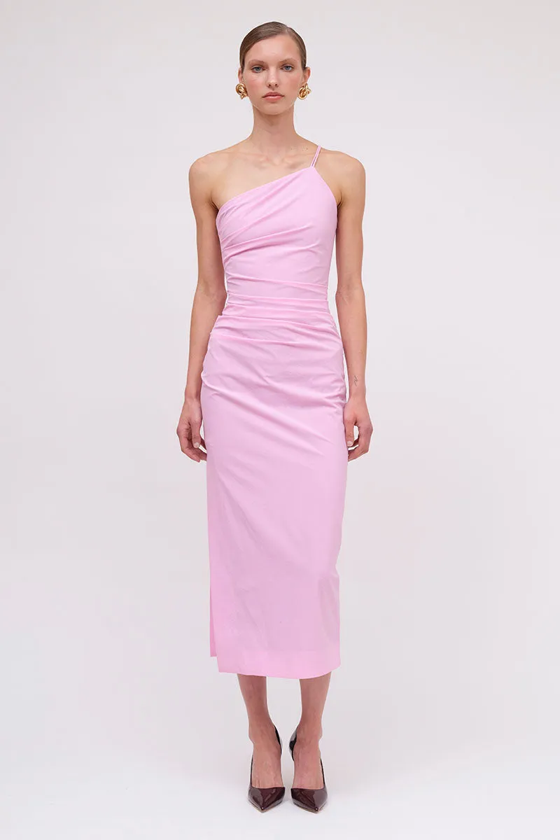 Montie One Shoulder Maxi Dress - Pink