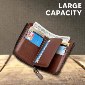 Multi-function Waterproof Leather RFID Blocking Wallet