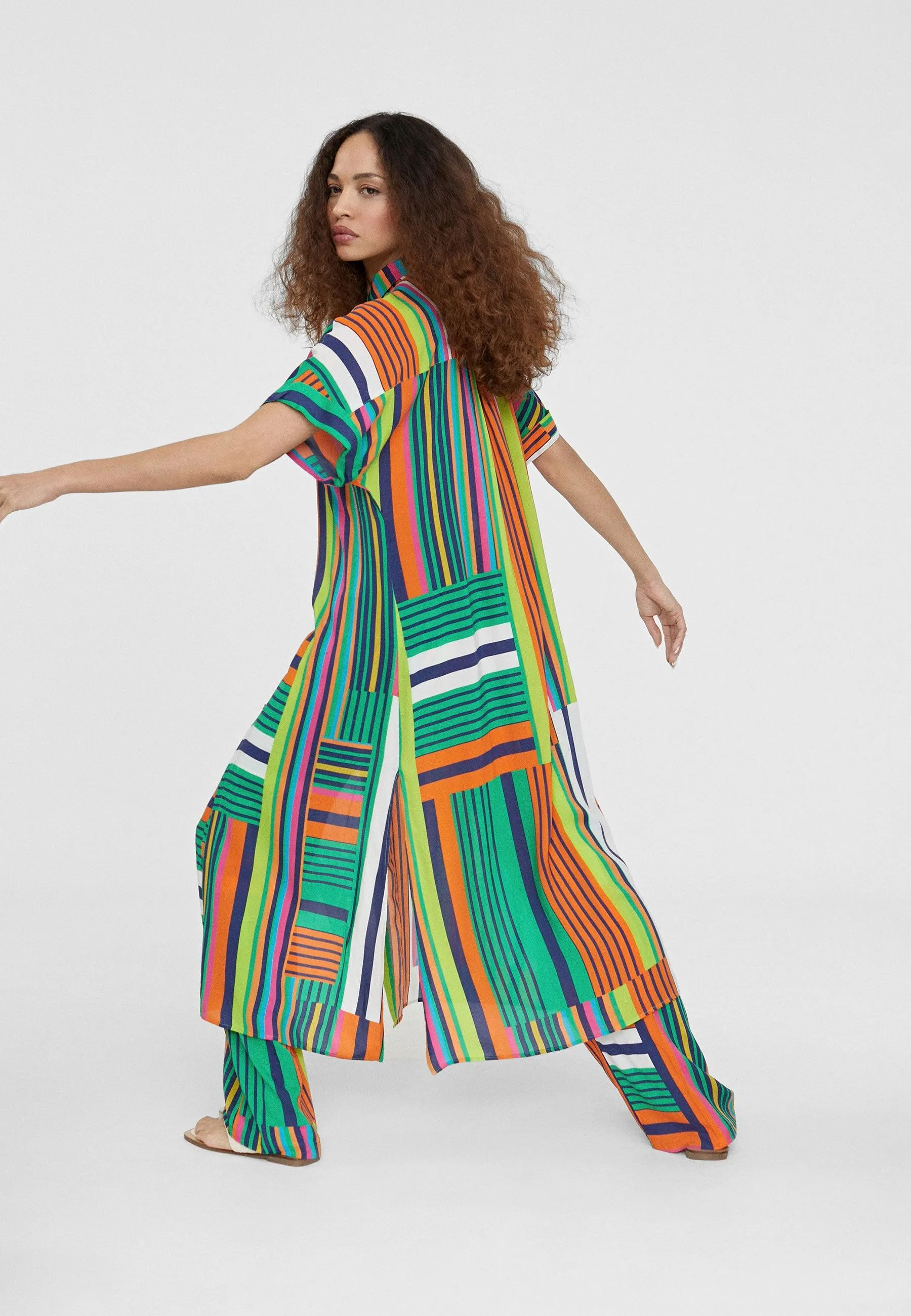 Multicoloured shirt dress