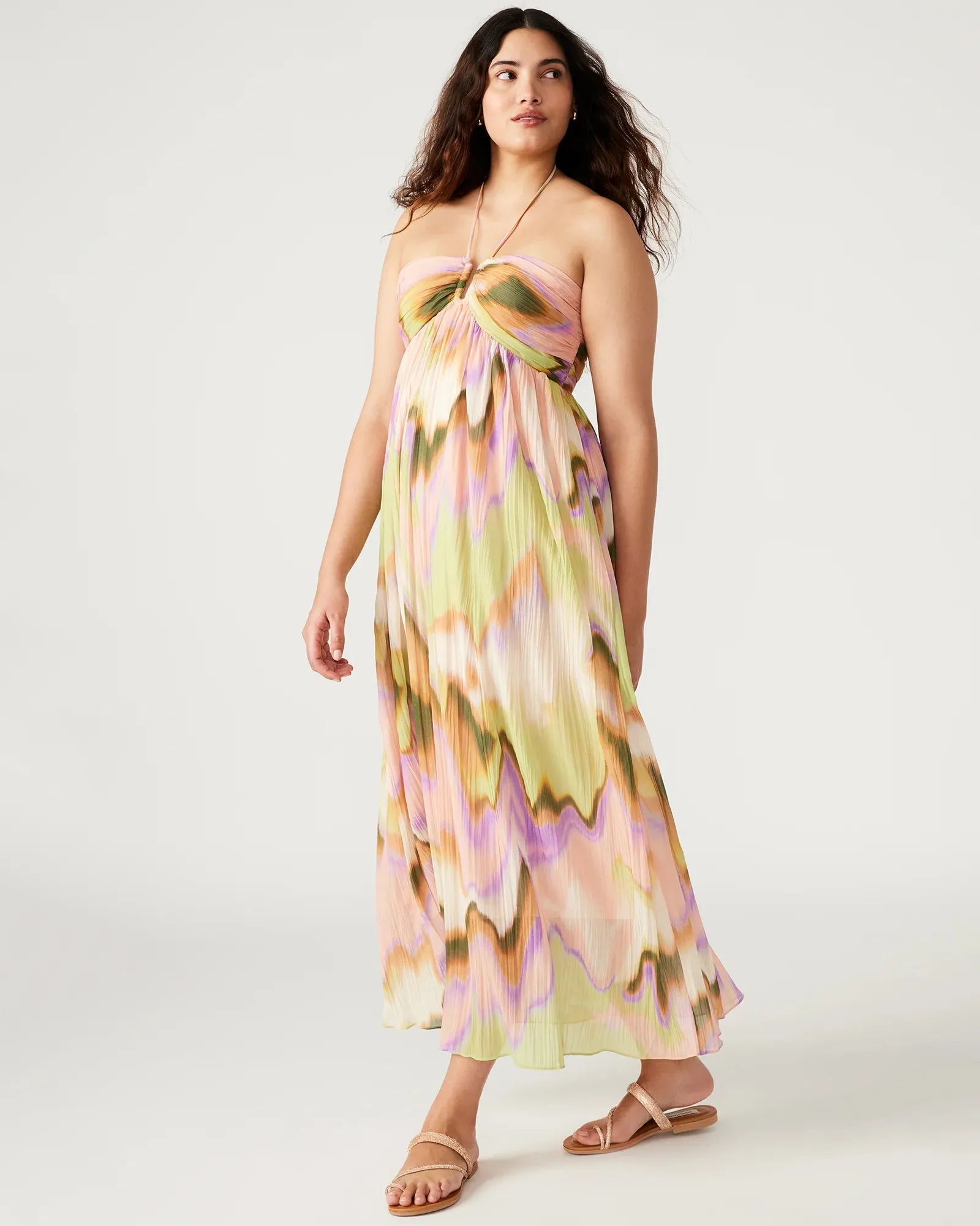 Nolita Maxi Dress Pink Multi