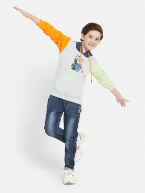 Octave Boys Graphic Printed Hooded Fleece Pullover Sweatshirt