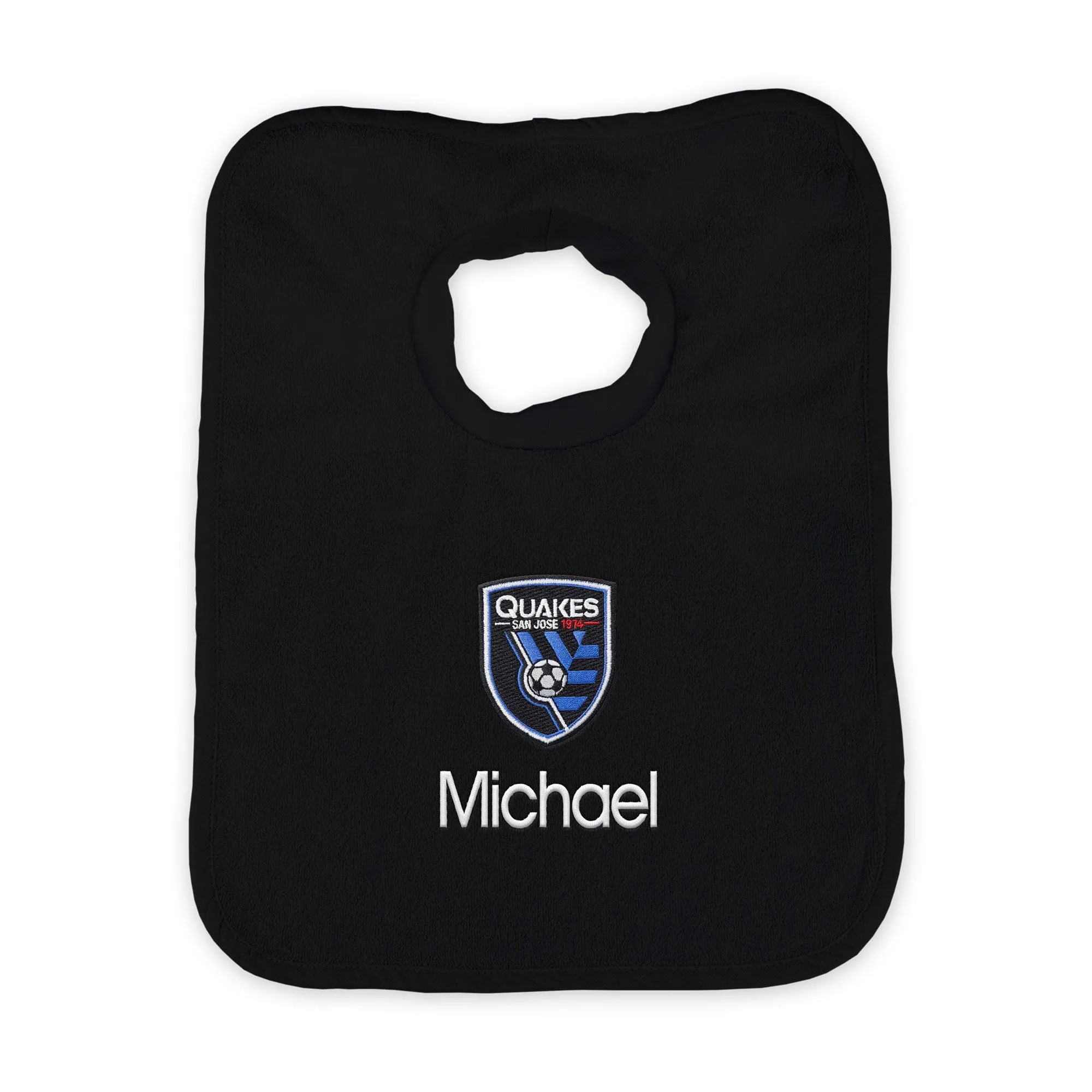 Personalized San Jose Earthquakes Bib