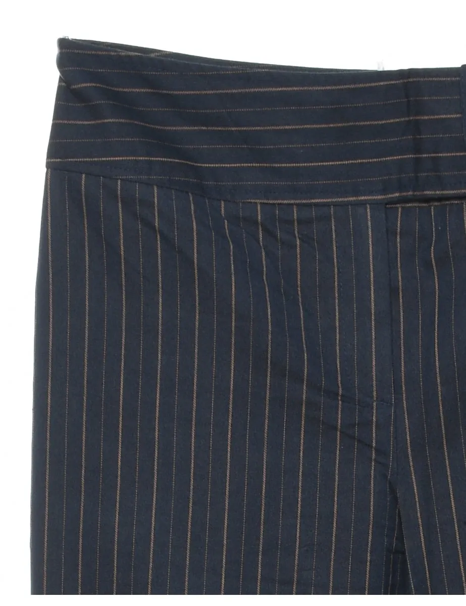 Pinstripes Navy Classic Trousers - W32 L31