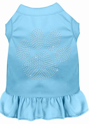 Rhinestone Clear Paw Dress Baby Blue Xxxl (20)