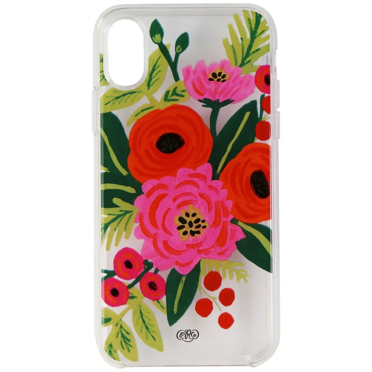 Rifle Paper Co. Protective Series Case for Apple iPhone X - Clear/ Floral