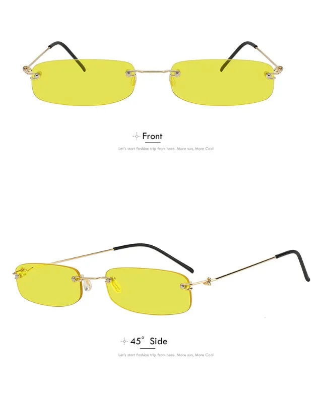 Rimless Fashion Sunglasses