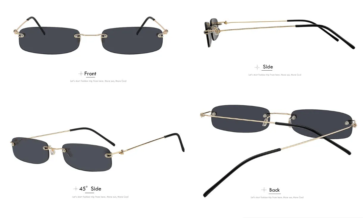 Rimless Fashion Sunglasses