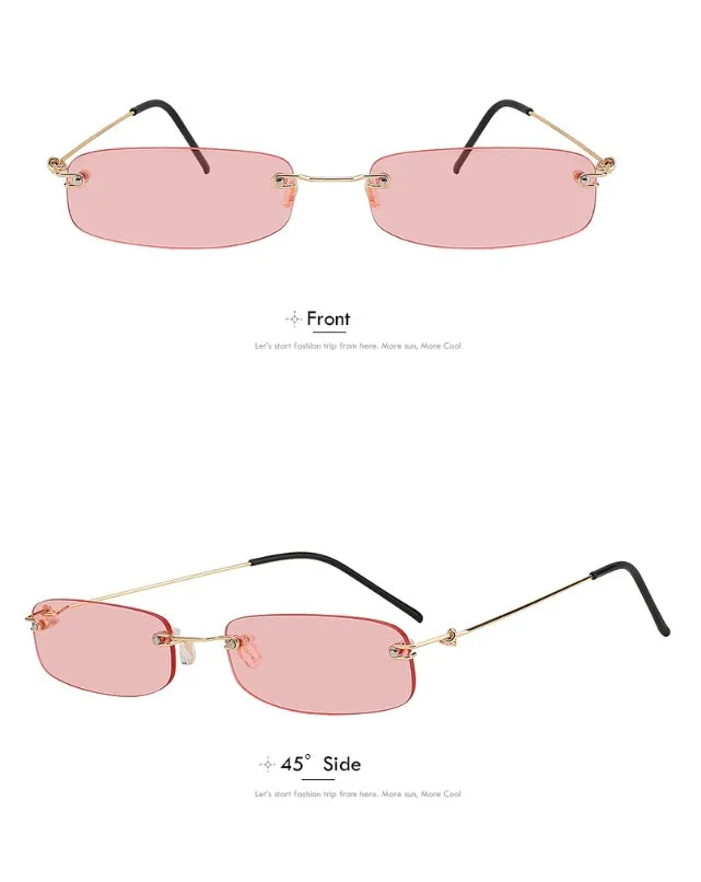 Rimless Fashion Sunglasses