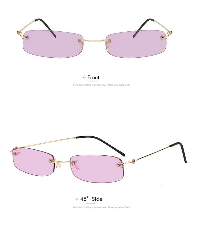 Rimless Fashion Sunglasses