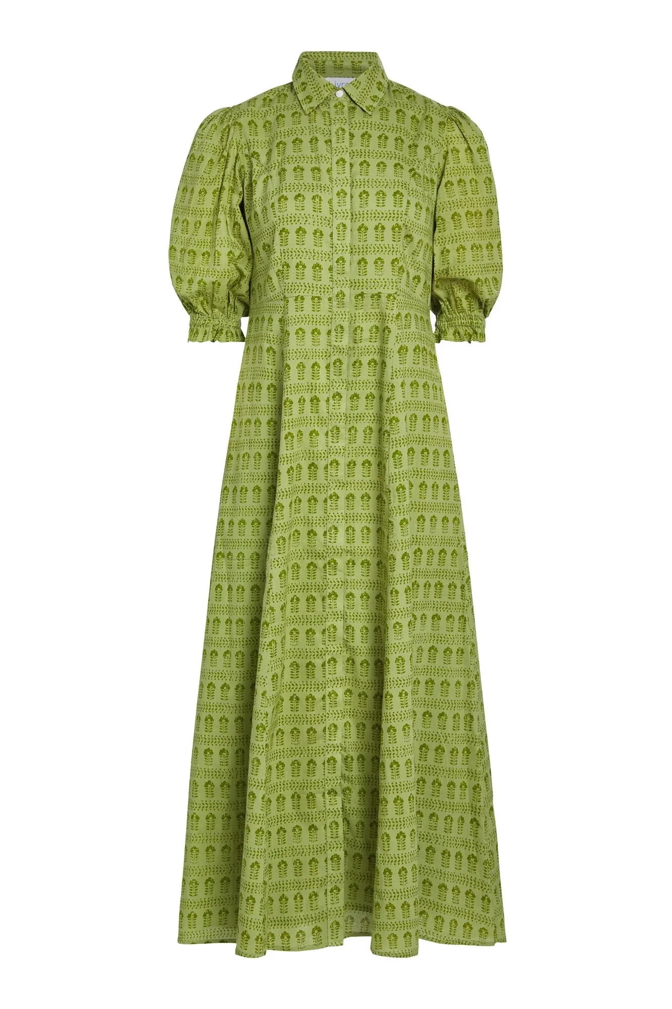 Rosie Shirt Dress - Light Mossy Springs