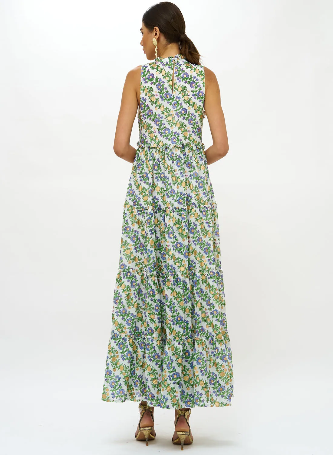 Ruffle Tiered Maxi Dress - Lupina Peri