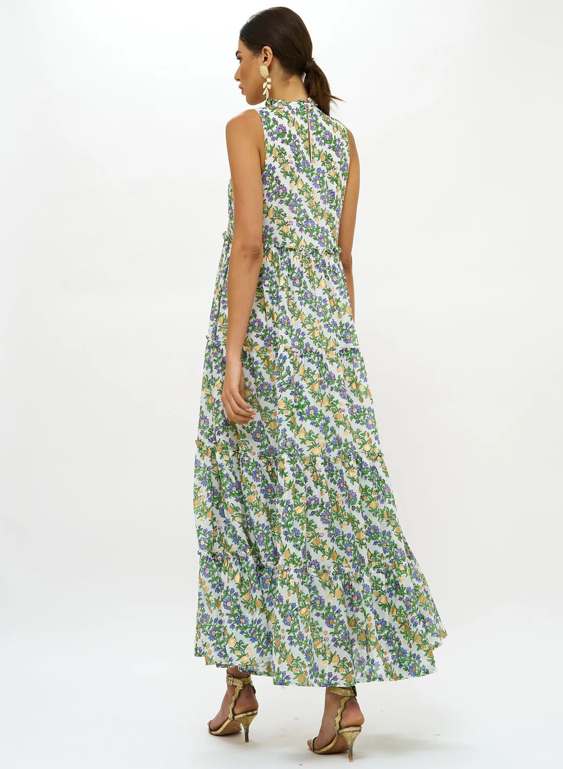 Ruffle Tiered Maxi Dress - Lupina Peri