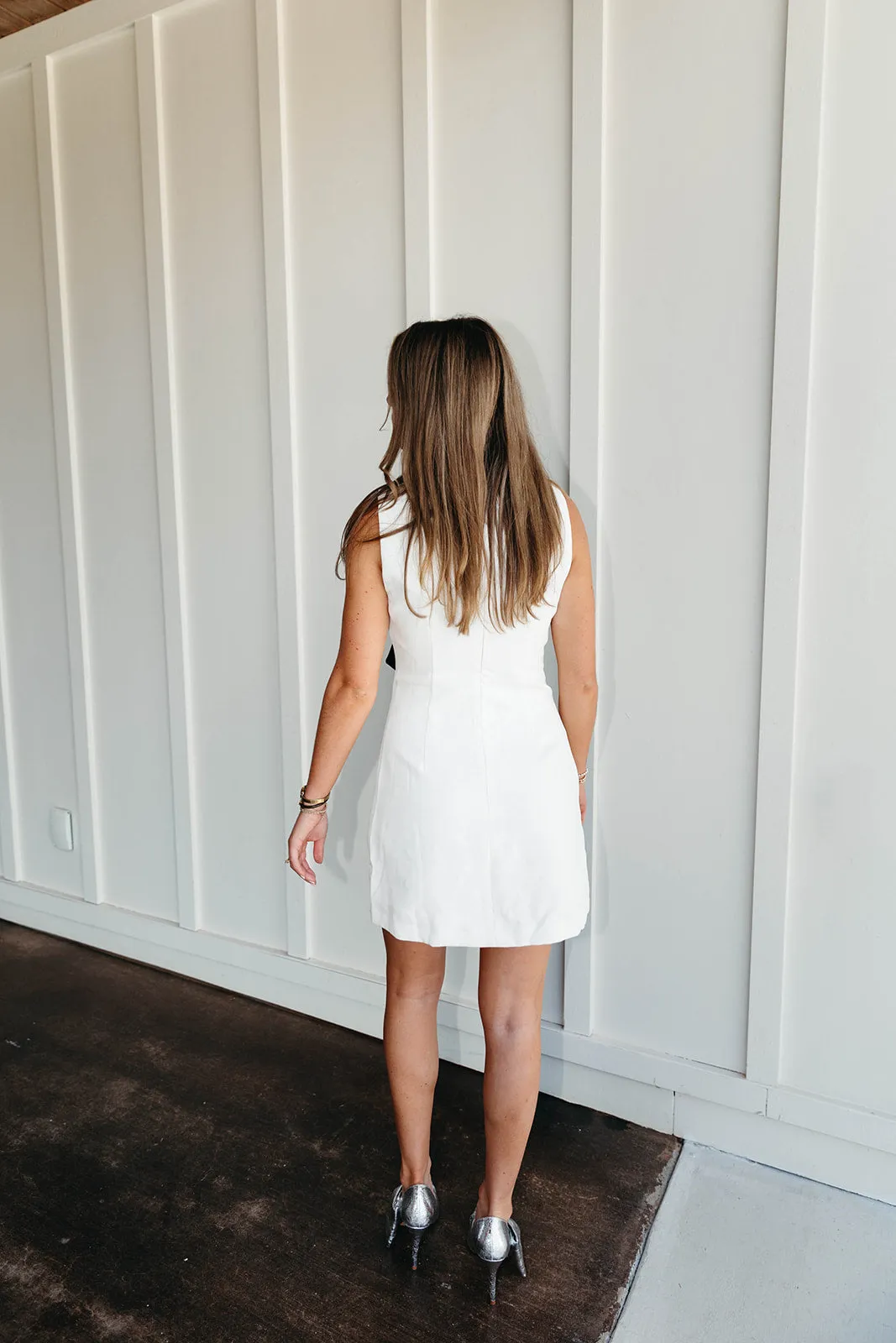 Sadie Bow Dress - Off White