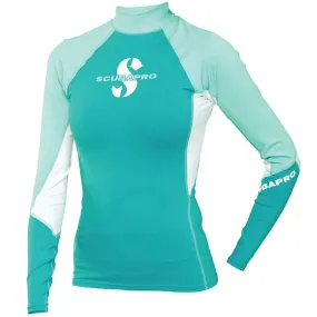 ScubaPro Caribbean T-Flex Womens, Long Sleeve (UPF80)- Teal