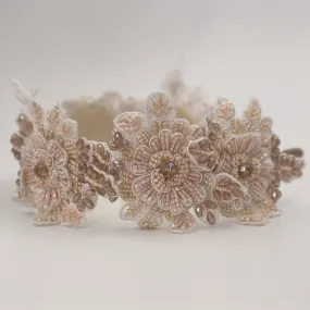 Sienna Likes To Party Luxury Zinnia Lace And Crystal Headband