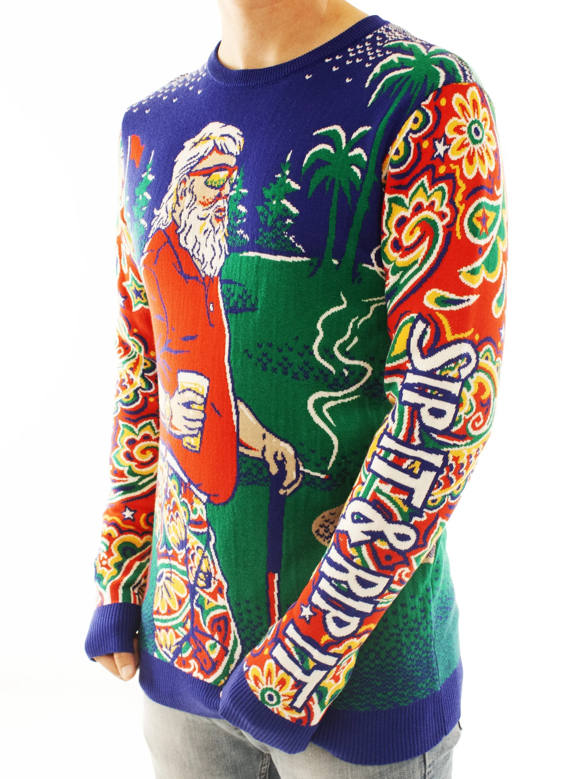 Sip It & Rip It Golf Santa | Ugly Christmas Sweater For Men & Women | Unisex Sizing