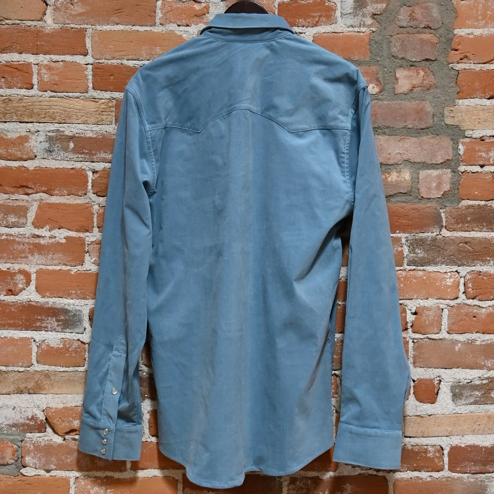 Sleeve Reaper Men's Shirt in Light Blue Corduroy