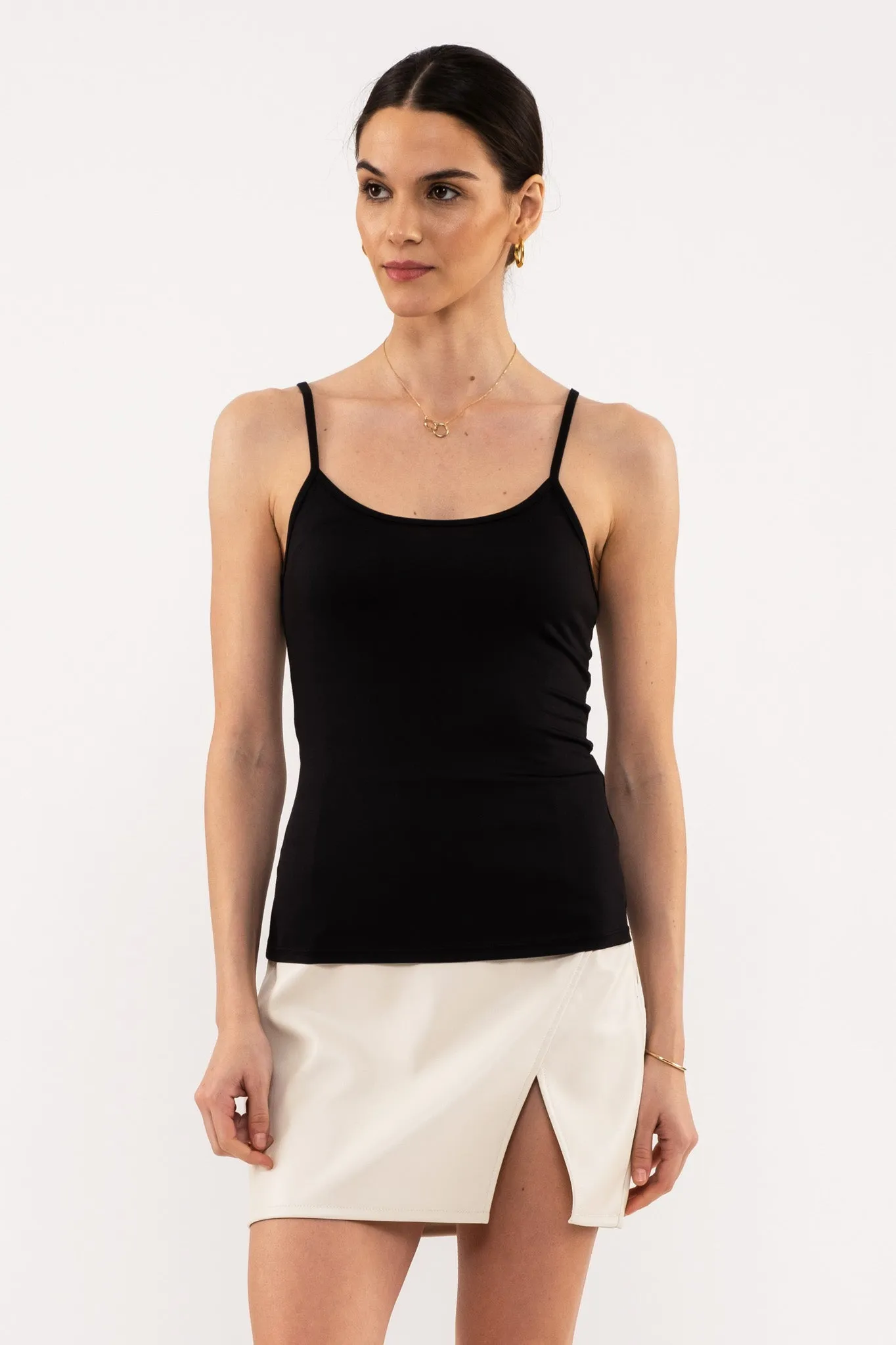 SOLID KNIT CAMI TANK TOP