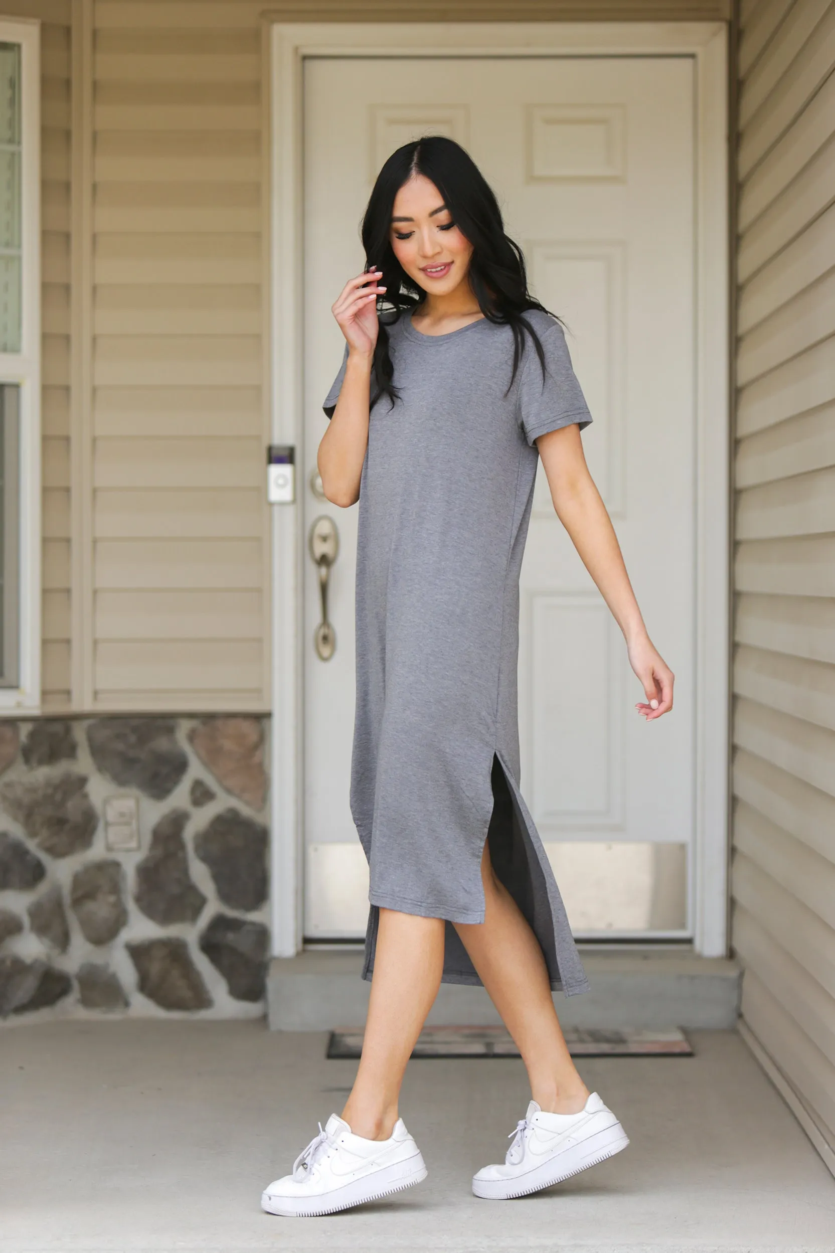 Split Hem T-Shirt Dress