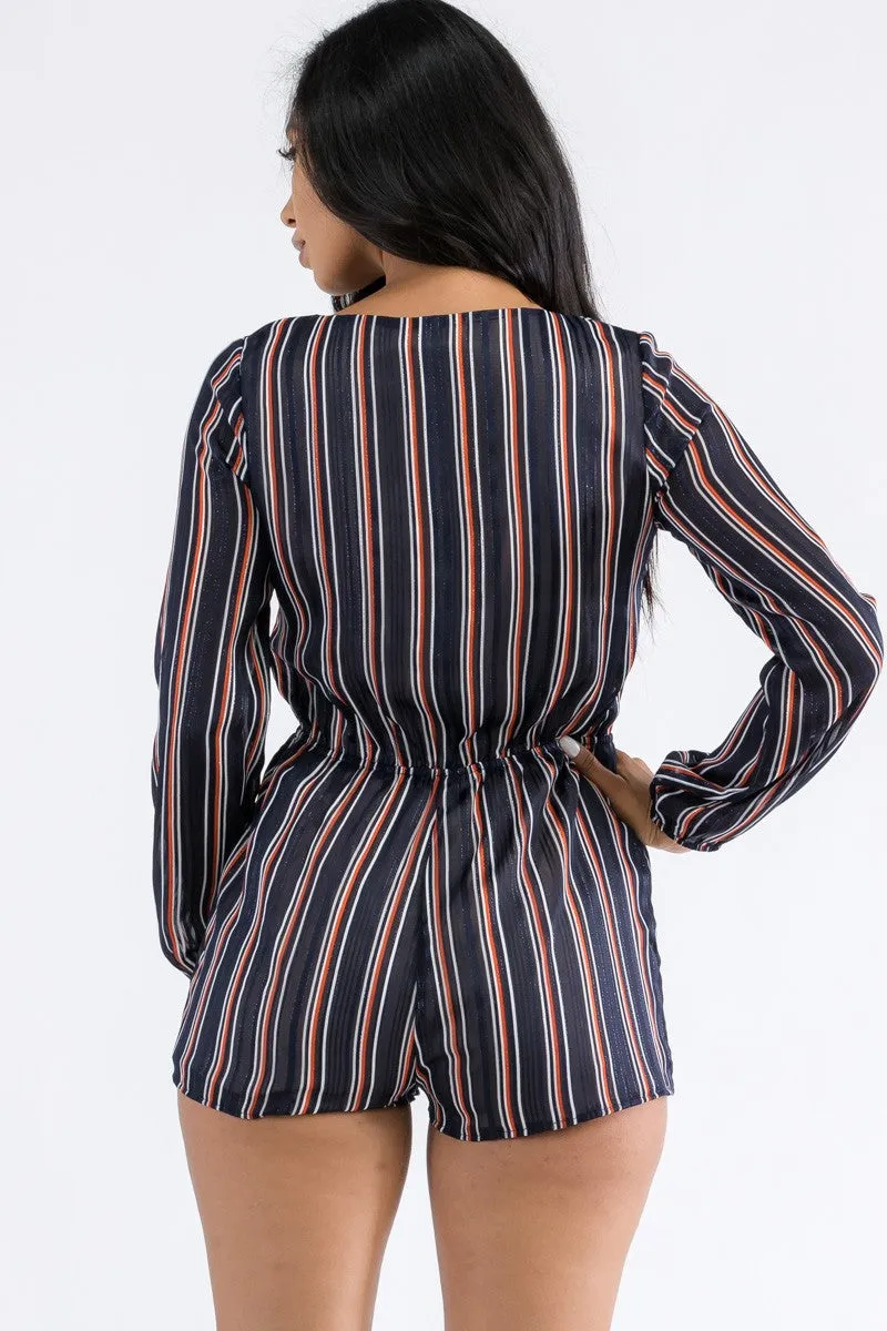 ST5002 - LONG SLEEVE LUREX ROMPER