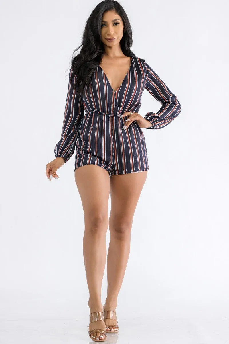 ST5002 - LONG SLEEVE LUREX ROMPER