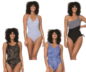 Swimwear Ladies Beach & Board One-Piece Fashion Patterns & Solids Swimsuits