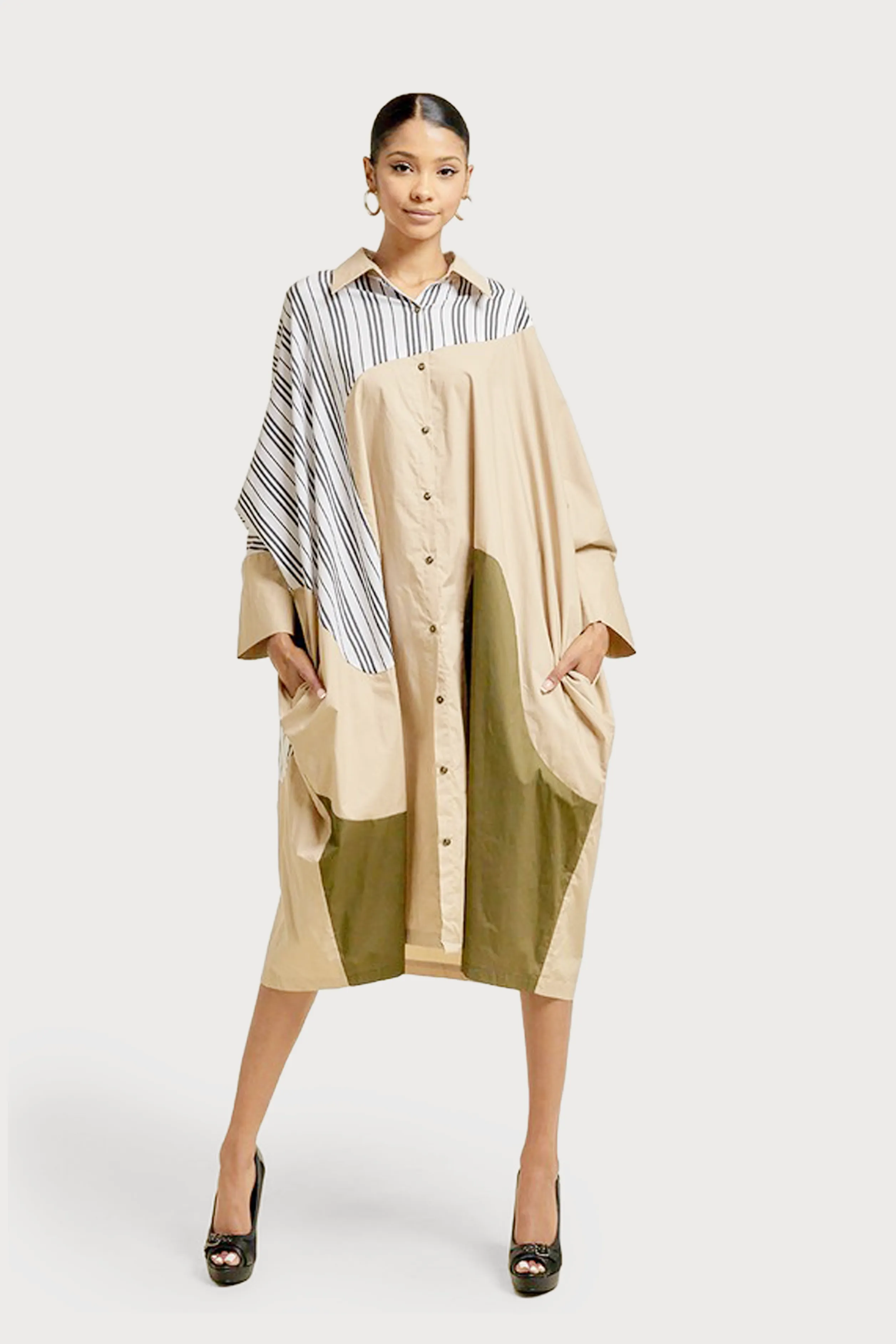 Taking Charge Shirt Dress